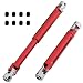 Hobbypark Machined Aluminum Center Drive Shaft for Redcat Everest Gen7 Sport / Pro Upgrade Parts (Set of 2) (Red)
