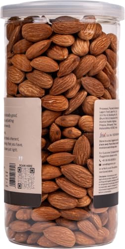 Image of Lagom Roasted Unsalted Almonds 1 kg | Dry Roasted Badam | Small Batch, Crunchy Texture | No Preservatives | Vegan, Gluten Free, Non-GMO