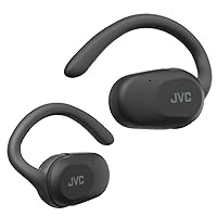 JVC HA-NP40T-B, cuffie Nearphones True Wireless Open-Ear con ganci per l'orecchio Pivot Motion
