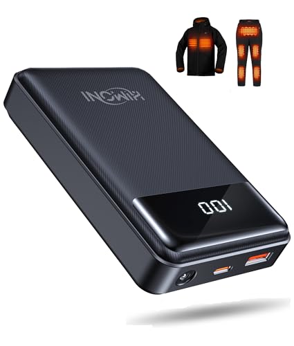 HIMONI 12V 20000mAh Heated Jacket Battery Pack Compatible with SOLJIKYE, YHQ,Wulcea and Genovega,