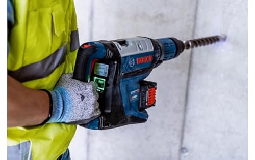 Bosch Professional 18V System perforateur sans-fil BITURBO GBH 18V-45 C (avec module de connectivité, poignée auxiliaire, tube de graisse, chiffon, coffret de transport)