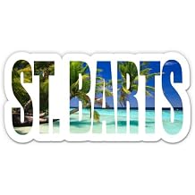 Squiddy St. Barts - Vinyl Sticker Decal for Phone, Laptop, Water Bottle 4" Wide