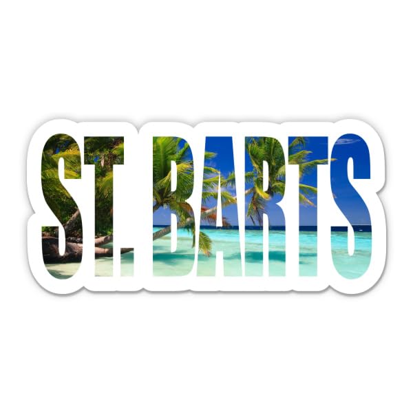 Squiddy St. Barts - Vinyl Sticker Decal for Phone, Laptop, Water Bottle (4" Wide)