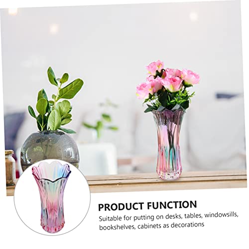 Vase à fleurs en verre rétro 25 cm transparent Ipetboom - 7