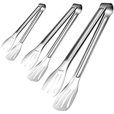 3 Stück Grillzange, Edelstahl Küchenzange Cover