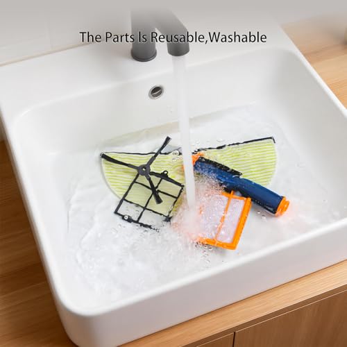 Image of Replacement Parts Compatible with Shark RV2402WD RV2400WS RV2402WD RV2402 RV2400WXUS Matrix 2-in-1 Robot Vacuum (16 Pack)