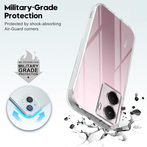 Image of Jkobi Back Cover for Realme P3 (Silicone Clear Shockproof Case with Camera Protection | Soft and Flexible | Transparent)