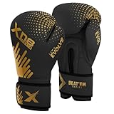 Xn8 Sports Boxhandschuhe für Sparring-Training, MMA, Kampfsport, Muay-Thai-Handschuhe, Lamina-Leder, Kickboxhandschuhe für Männer und Frauen, Kampfsport-Workout, 284 g, 340 g, 397 g, 453 g, Boxercise