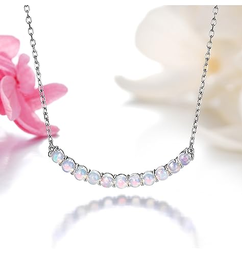 Collier en argent et opale véritable 1 carats prestigieux