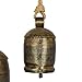 Deco 79 Metal Decorative Cow Bells Tibetan Inspired with Jute Hanging Rope, Set of 3 10