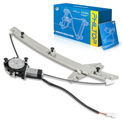 Image of PHILTOP Front Left Driver Side Power Window Regulator and Motor Assembly Compatible with 1995-1999 Toyota Avalon Replaces 741-912,2 Pins