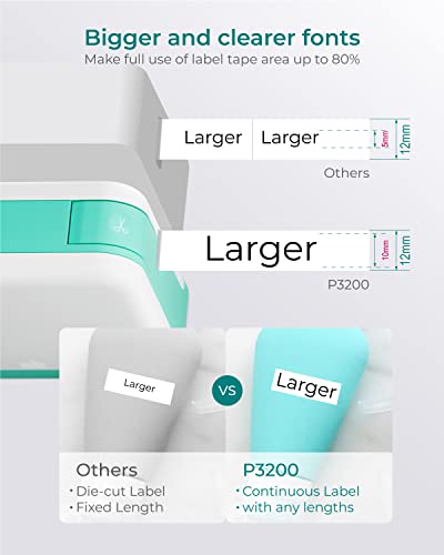 Vixic Label Makers - Label Maker Machine With Tape P3200 Portable Bluetooth Handheld Label Printer For Labeling Home Office Organization Included Multiple Templates For Phone Tablets Usb Rechargeable #TOP5