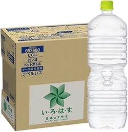 【Amazon.co.jp限定】CCL い・ろ・は・すラベルレス 2LPET ×8本