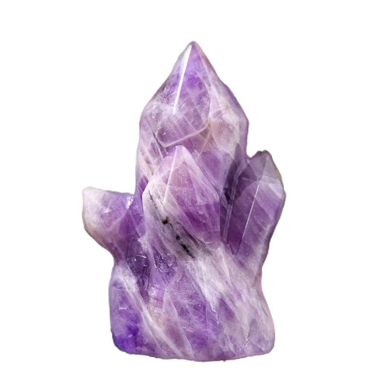 Amatista y cuarzo rosa en drusa pulida para transformar tu rincón de meditación