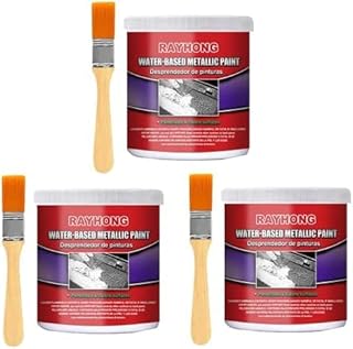 Water-Based Metal Rust Remover,Rust Converter Paint, Multi Purpose Chassis Converter Paint,Multi Anti-Rust Remover Repair Protect,Maintenance Cleaning Dissolver for Car, with Brush (3PCS)