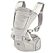 Chicco Hip Seat Carrier - Riñonera para bebé ergonómica de 0 meses a 15 kg, portabebés 3 en 1 multifunción con base rígida desmontable, correas acolchadas y capucha protectora, 8 posiciones – Beige