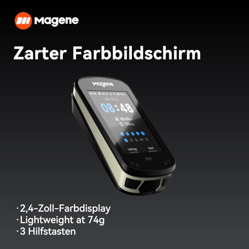 Magne C506SE GPS Kabellos Fahrradcomputer, Streckennavigation, 2,4-Zoll-wasserdichte-Farbbildschirm