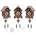 Ronaunc Hand Carved Black Forest Cuckoo Clock - Silent Night Mode & Music, Battery-Powered Wall Clock for Home Office Decor,Gifts for Family