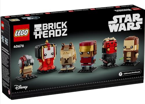 40676 Brickheadz Star Wars La minaccia fantasma 10+ 732 pezzi con figure costruibili di vari personaggi - Lego - Immagine 1