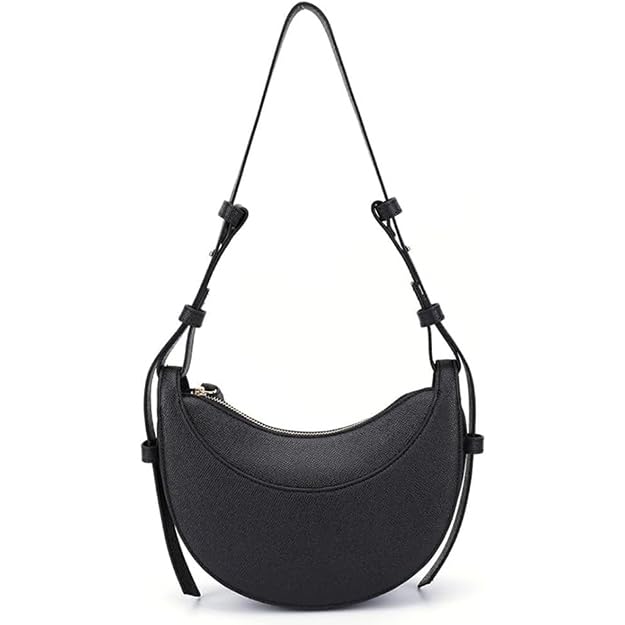 Image of Saddle Bag for Women Crescent Bag Shoulder Bag Purse Hobo Handbag Leather