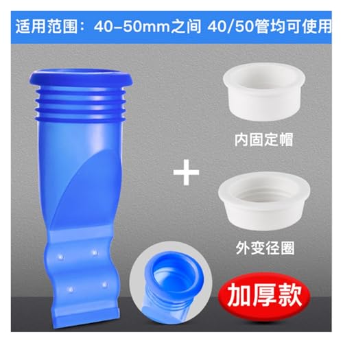 Tapón desodorante para tubería de baño azul set 3 piezas miniatura 4