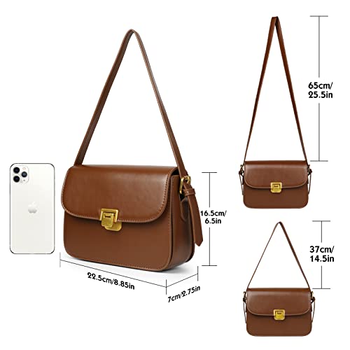 Msgher Women'S Shoulder Bag Messenger Handbag Preppy Style Female Crossbody Bag Retro Envelope Purse Designer Briefcase thumb #1