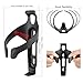 HUALONG Bike Water Bottle Holder for Road Bikes Mountain MTB Gravel Bike Water Bottle Cages Aerodynamic Design Universal with Screw Wrench Black Matte A-Shape 2-Pack