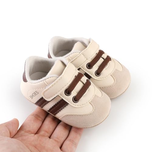 Image of Baby Boys Girls Sneakers Toddler Non-Slip Soft Rubber Sole First Walking Shoes Infant Newborn Crib Dress Shoes