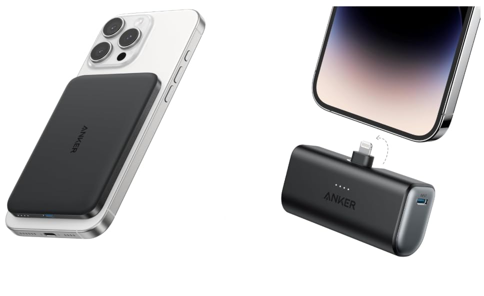 Anker Nano Power Bank, Ultra-Slim 5,000mAh Magnetic Battery Pack,...