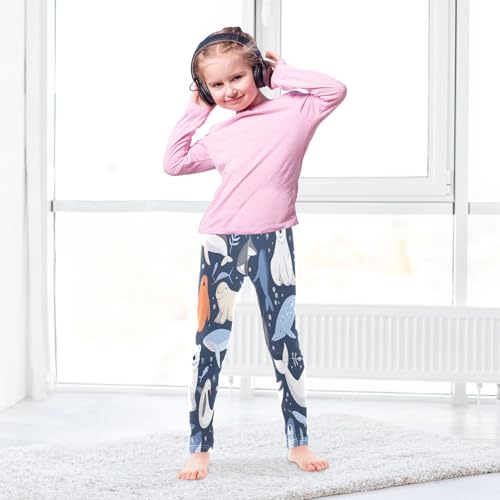 Toddler Girls Leggings Printed Yoga Pants Leggings Bear Seal Penguin Whale Fish for Kids4