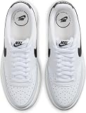 NIKE Court Vision Wysokie sneakersy damskie, białe, czarne, brudne białe, 41 EU