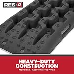 RES-Q 42" Recovery Boards - Black - Sold In Pairs - Maximum Traction - Aggressive Tread Pattern & Deep Cleats - Includes Carrying Case & Hardware - Made With Tough Nylon - Designed For Anything - Image 5