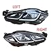 NOTYAZ Fit for Jaguar XJ 2016-2019 LED Headlight Shell Plastic Black Shell Headlight Rear Seat Lamp Light Box Xenon Headlights Repair Parts (Color : Right)