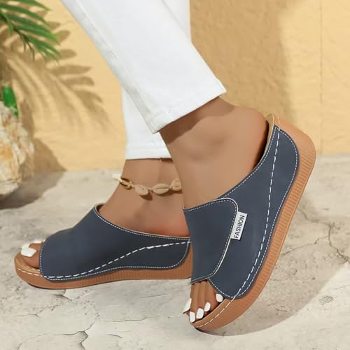Wedge Sandals Women 2025 Open Toe Sandals Espadrilles Orthopedic Dressy Casual Boho Summer Beach Platform Sandals Women4