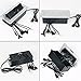 Table Pop up Power Strip Box Desktop Pop Up Outlet Recessed Multimedia Strip Socket Conference Table Power Hub Hidden Table Connection Box with Outlet Network HDMI for Office Desk (Sliver-A)