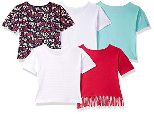 Image of Amazon Brand - Jam & Honey Girls' 100% Soft & Pure Cotton Regular Fit T-Shirts That are Both Comfortable and Stylish Comes in a Combo Pack