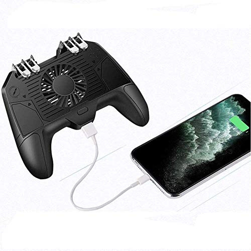 Mobile Controller, Triggers Mobile Game Controller met Cooling Fan Compatiple for/Call of Duty/Fotnite, L1R1 L2R2 Gaming Gamepad Joystick Grip Remote for 4,7-6,5" Phone eternal (Size : 2000mAh) - Image 3