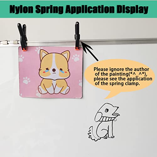 Image of Spring Clamps,6 Pack 6in Professional Plastic Heavy Duty Spring Clips for Crafts, Backdrop Clips Clamps for Backdrop Stand,Photography Studios,Woodworking,Home Improvement