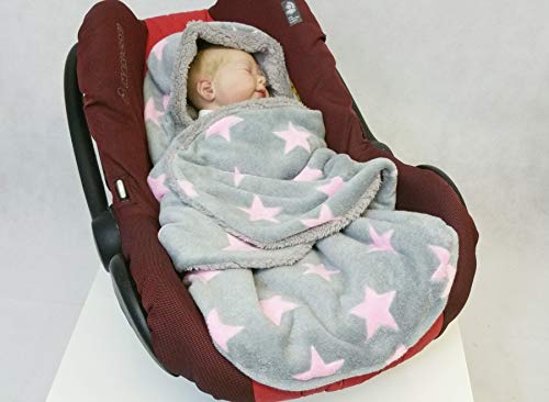 Couverture Gris Rose étoiles 14