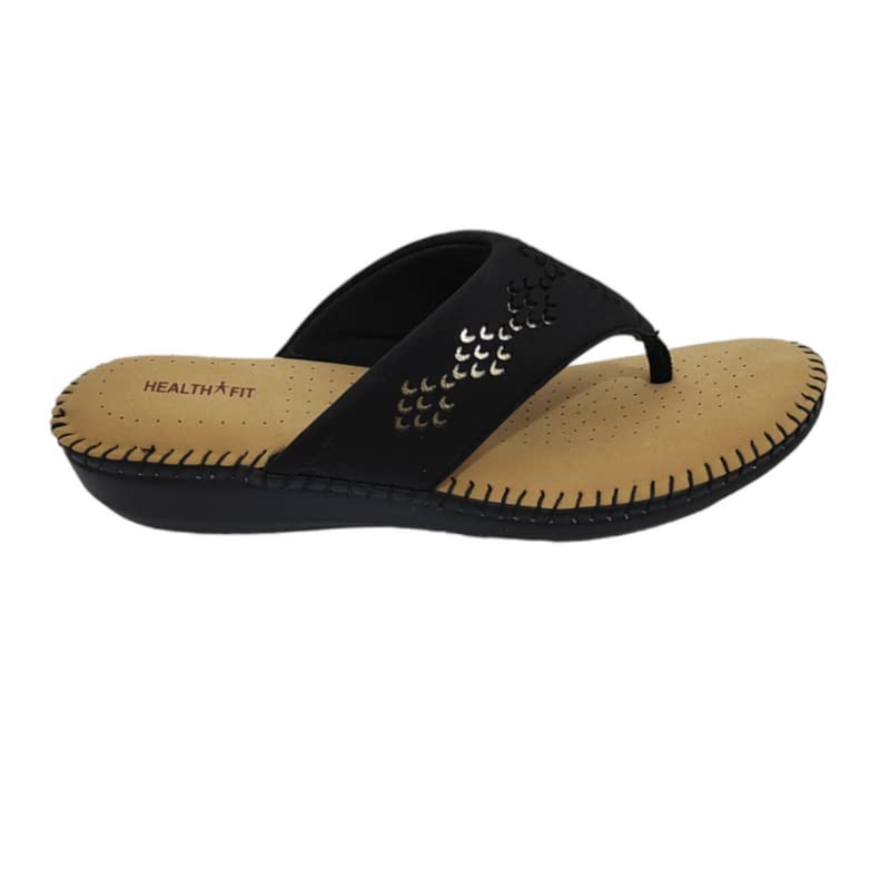 Image of HEALTH FIT Extra Soft Orthopedic Slippers /Doctor Chappal & Footwear with Memory Foam For Women Footwear