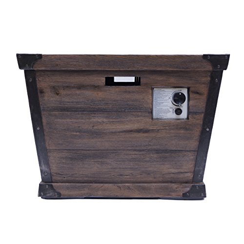 Christopher Knight Home Delaney Outdoor Square Firepit - 40,000 Btu, 32", Brown #TOP6