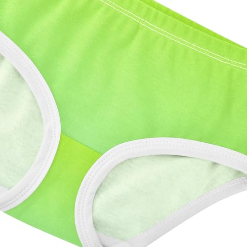 Joisal Cotton Girls Underwear Toddler Lemon Green Pale Gradient Panties Little Girl Cartoon Briefs Girls Undies 2t4