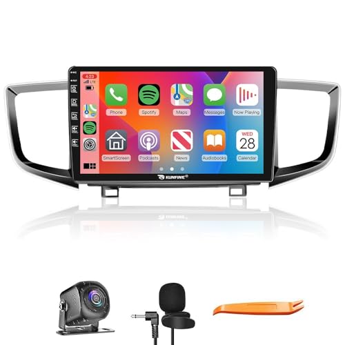 for Honda Pilot Ridgeline 2016-2022 Car CarPlay Android Auto Navigation Stereo GPS Radio Reverse Camera Display 10" IPS Touchscreen Headunit Tablet Pad Media Player, if Applicable Quad Core 2G+64G