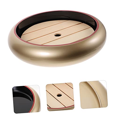 Set 2 platos sushi estilo sashimi con base de madera miniatura 5