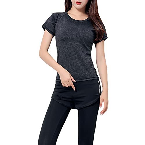 Workout Sets for Women 5 Piece Yoga Exercise Gym Outfits Sport Running Athletic Clothing Set Tracksuits Activewear3