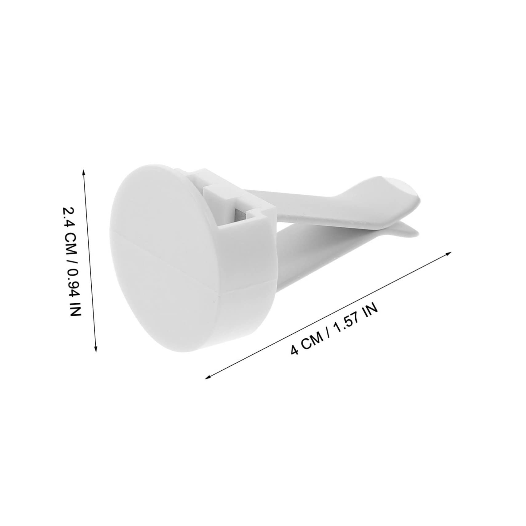 Clip per Bocchetta Auto 100 Pezzi Metallo e Plastica Bianco | Kit per Uscita Aria, per DIY e Decorazione Auto, Lavorazione Affidabile, Non Facile da Rompere