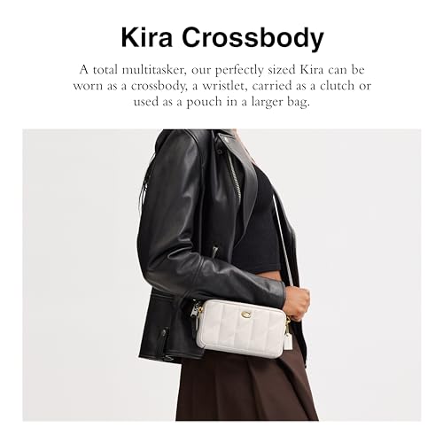 COACH womens Quilted Pillow Leather Kira Crossbody