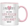 Aus einer super Kollegin kann nur eine super Mama werden, Für Beste Mami, Geschenk Tasse Abschied, Mutterschutz Abschiedsgeschenk Kollegen Jobwechsel
