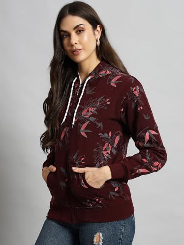 Image of eKools Women's Fleece Fullsleeves Jacket (Flee02)
