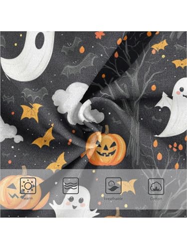 ZZKKO Cartoon Ghost Bat Pumpkins Girls Underwear Toddler Panties for Girls Comfort Brief Size 2T3